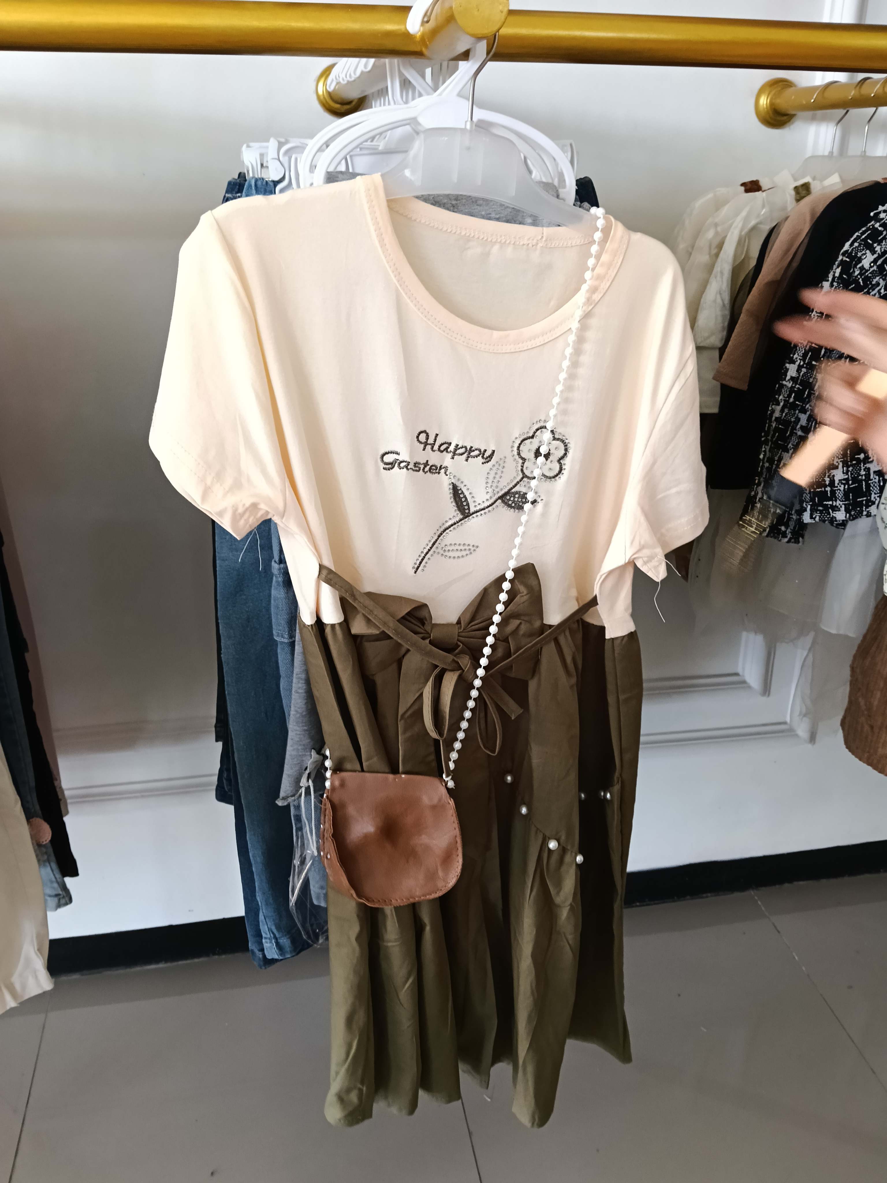 Dress mutiara tas