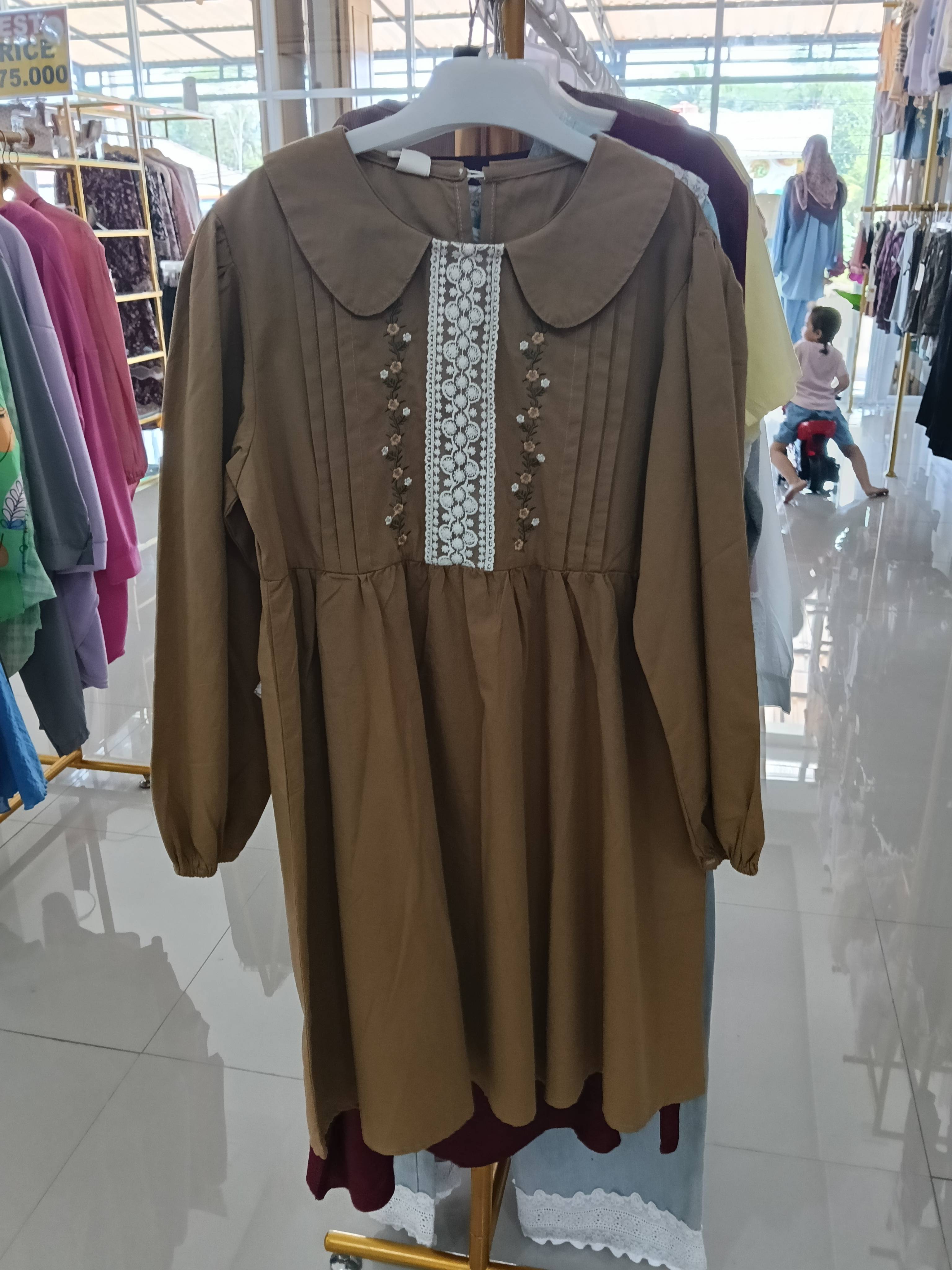 Dress katun bordir
